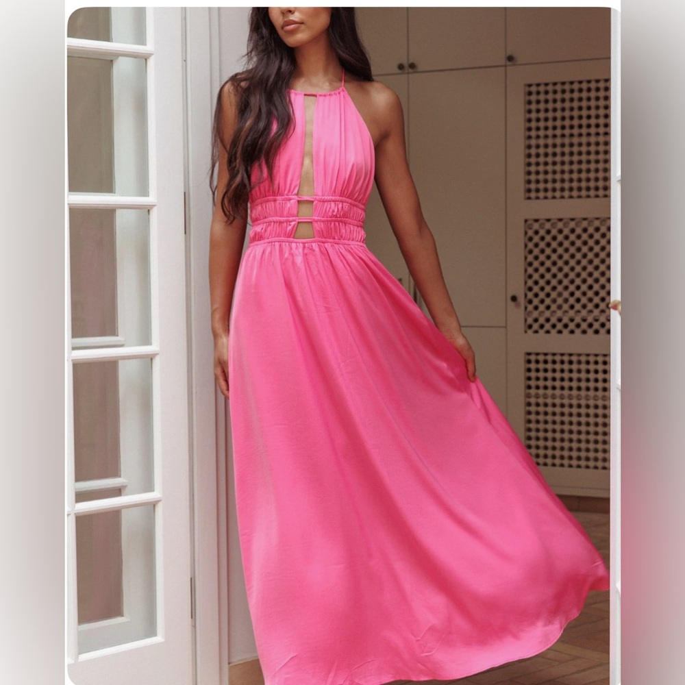 Maxi open back dress